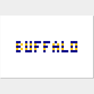 Pixel Hockey City Buffalo 1996 Retro Posters and Art